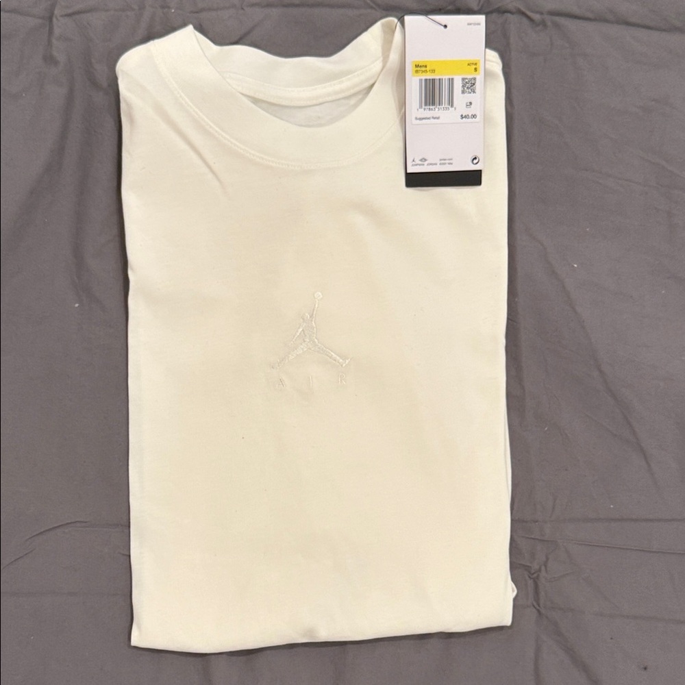 Nike Air Jordan Men's Cream Shirt